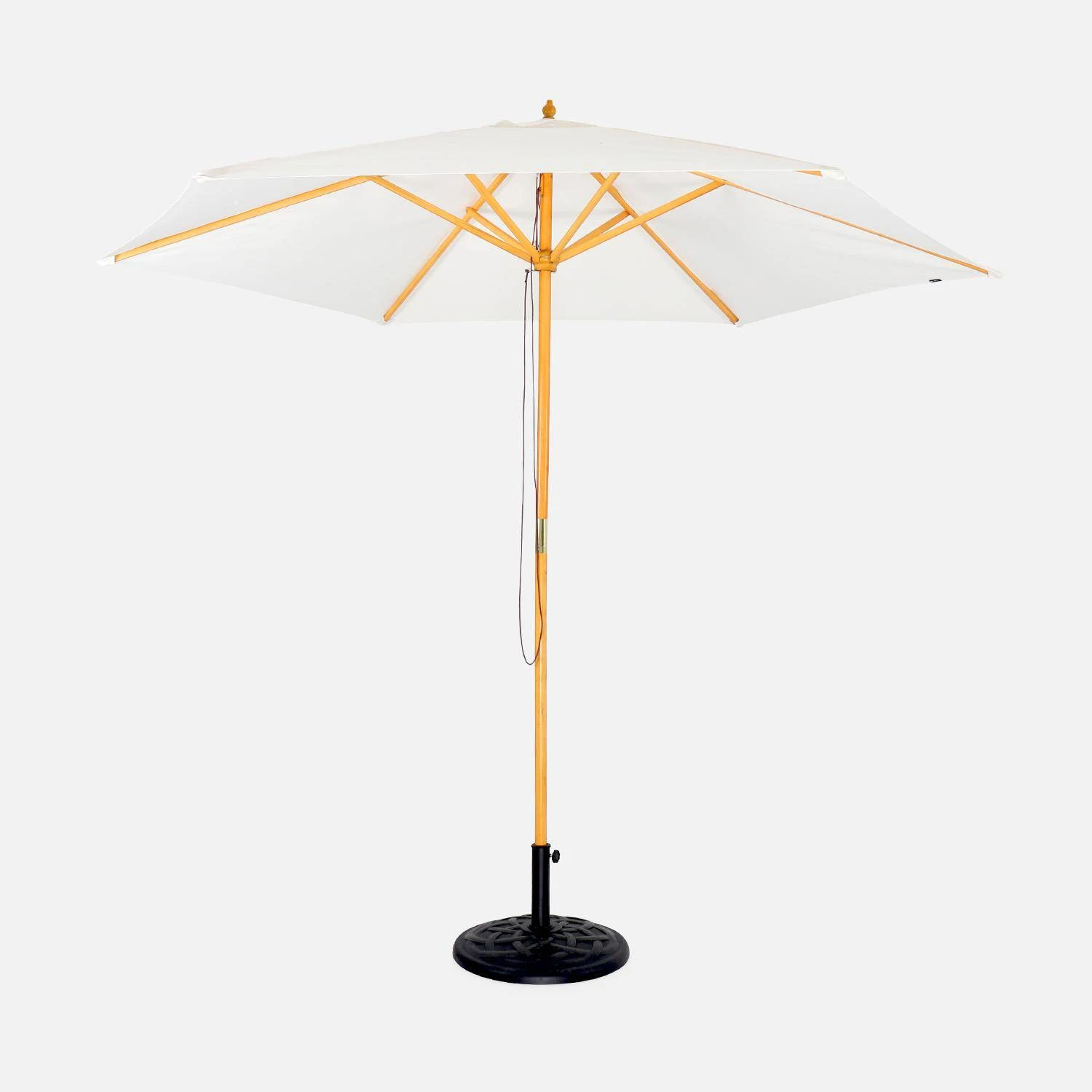 Parasol Rond 3m Couleur : Ecru 3 Parasol Rond 3m Couleur : Ecru