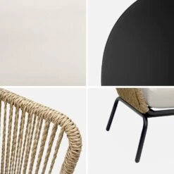 Salon De Jardin Bas, Résine Tressée Effet Rotin, 4 Places Couleur : Beige 18 Salon De Jardin Bas, Résine Tressée Effet Rotin, 4 Places Couleur : Beige -Sweeek raw4plbg 1ab1de548f65e483b7255a4d8b4cf0c1