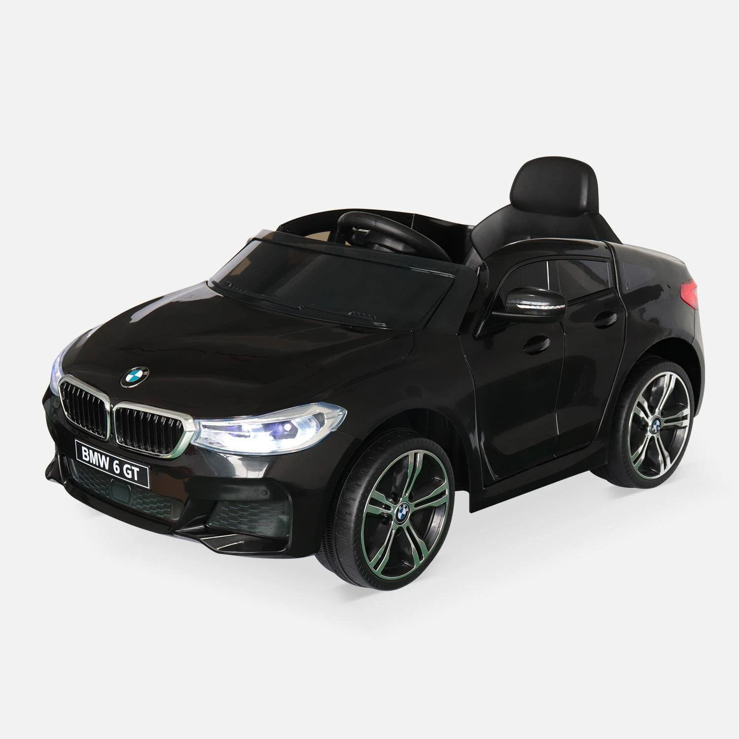 Voiture électrique Enfant BMW Série 6 GT 12V, 1 Place Couleur : Noir 4 Voiture électrique Enfant BMW Série 6 GT 12V, 1 Place Couleur : Noir – Image 2