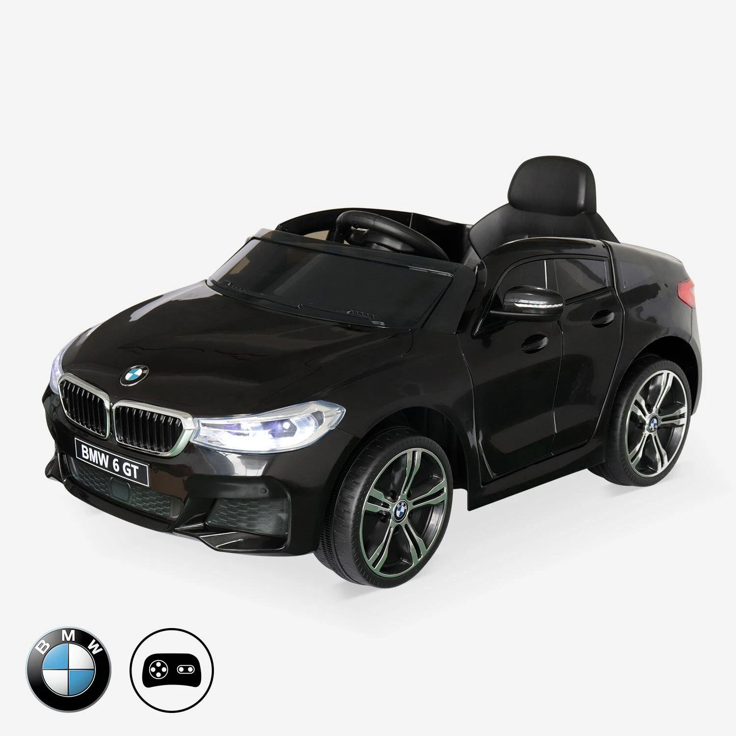 Voiture électrique Enfant BMW Série 6 GT 12V, 1 Place Couleur : Noir 3 Voiture électrique Enfant BMW Série 6 GT 12V, 1 Place Couleur : Noir
