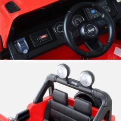 Voiture électrique Enfant JEEP 12V, 1 Place Couleur : Rouge 13 Voiture électrique Enfant JEEP 12V, 1 Place Couleur : Rouge -Sweeek rocjeepwrcred 86b6ea5380769f7f1022fceb058cac23