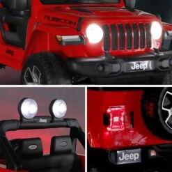 Voiture électrique Enfant JEEP 12V, 1 Place Couleur : Rouge 15 Voiture électrique Enfant JEEP 12V, 1 Place Couleur : Rouge -Sweeek rocjeepwrcred bd45b2fc7225858f59f48dca5c6653e4