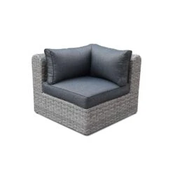 Salon De Jardin Résine Tressée Ronde 6 Places Couleur : Gris / Gris Chiné -Sweeek rw3005gy 631310e224bf84bbdfb21753a612ee31