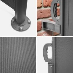 Paravent Rétractable 300x160cm Couleur : Gris 7 Paravent Rétractable 300x160cm Couleur : Gris -Sweeek sa160atgy 957284a81f2a6e748da4bc2d23b064d2