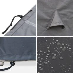 Salon De Jardin 6-10 Places Avec Housse - Vasto Couleur : Gris / Gris -Sweeek salon de jardin 6 10 places vasto avec housse coloris gris coussins gris chine table encastrable b69fb4e05933fd1291e3e6e81814d55a