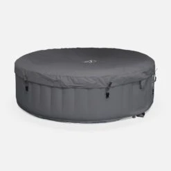 Spa Gonflable 6 Places Rond Bande LED, Système Anti-gel, Bâche 11 Spa Gonflable 6 Places Rond Bande LED, Système Anti-gel, Bâche -Sweeek spa205lrledgy d027b101922c5aaeb19e62bff76eff2d