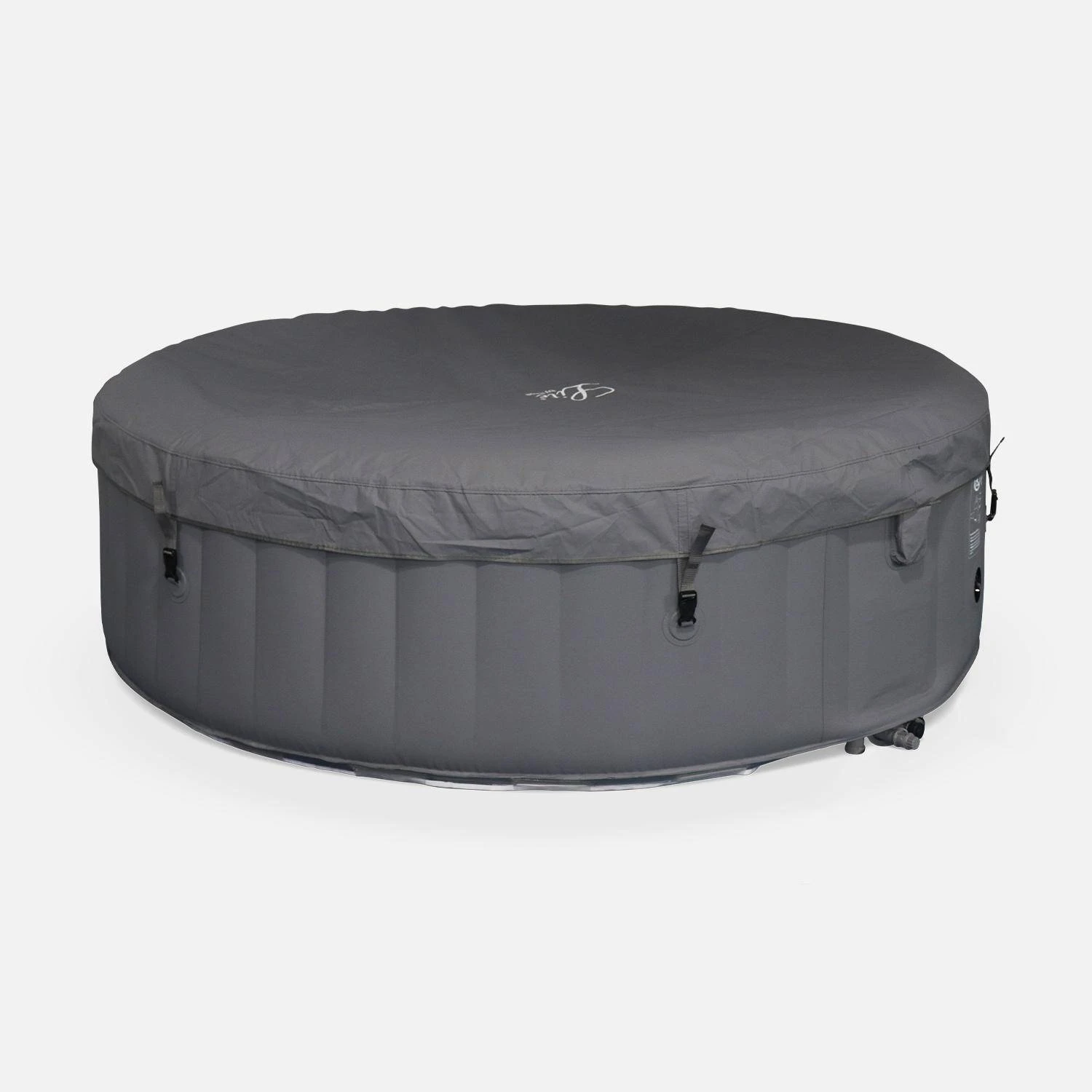 Spa Gonflable 6 Places Rond Bande LED, Système Anti-gel, Bâche 5 Spa Gonflable 6 Places Rond Bande LED, Système Anti-gel, Bâche – Image 3