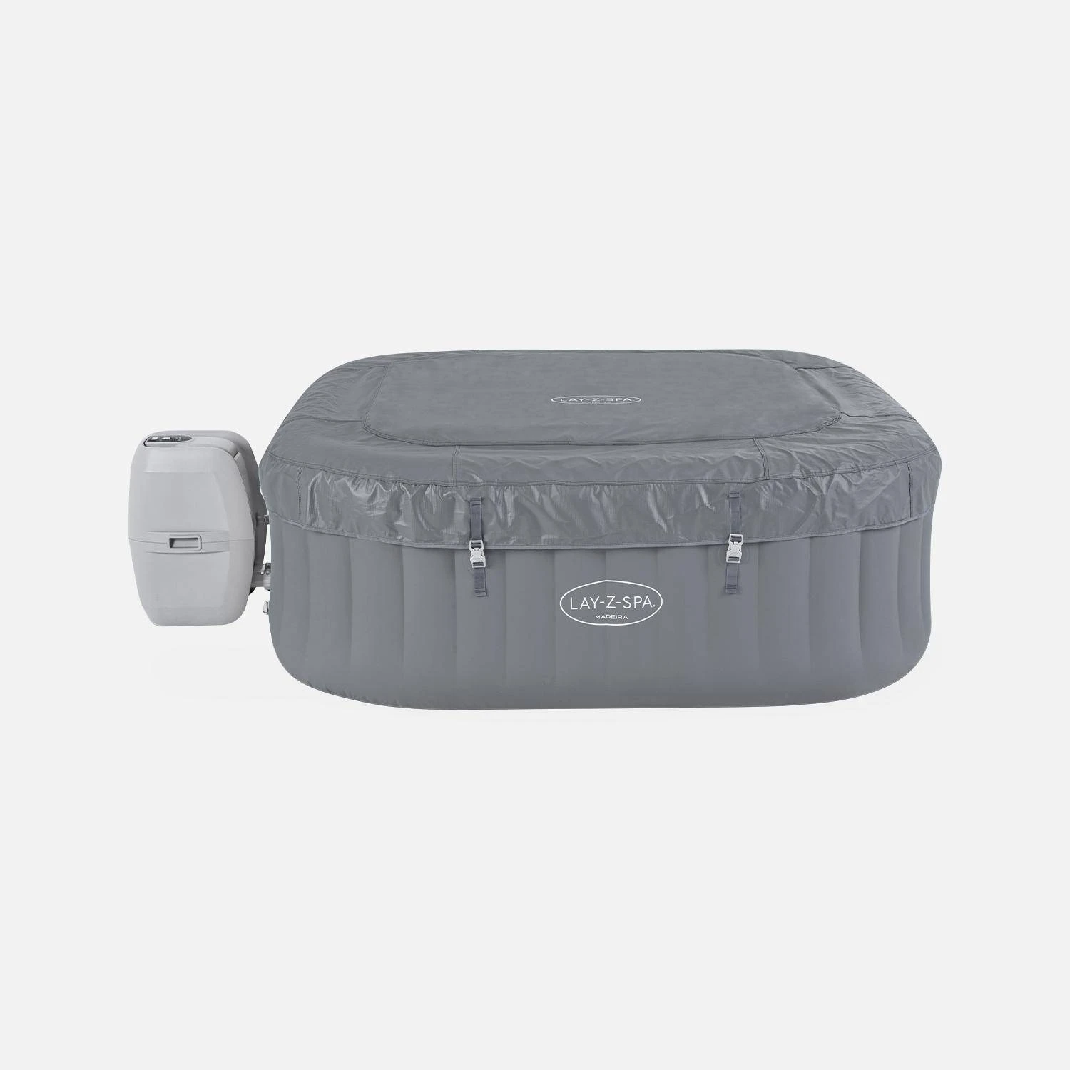 Spa Gonflable Lay-Z Spa Madeira Contrôle WIFI 6 Places Carré Avec Accessoires 5 Spa Gonflable Lay-Z Spa Madeira Contrôle WIFI 6 Places Carré Avec Accessoires – Image 3