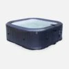 Spa Gonflable 6 Places Carré Jets Hydromassages Désinfection UVC Anti Gel, M-one