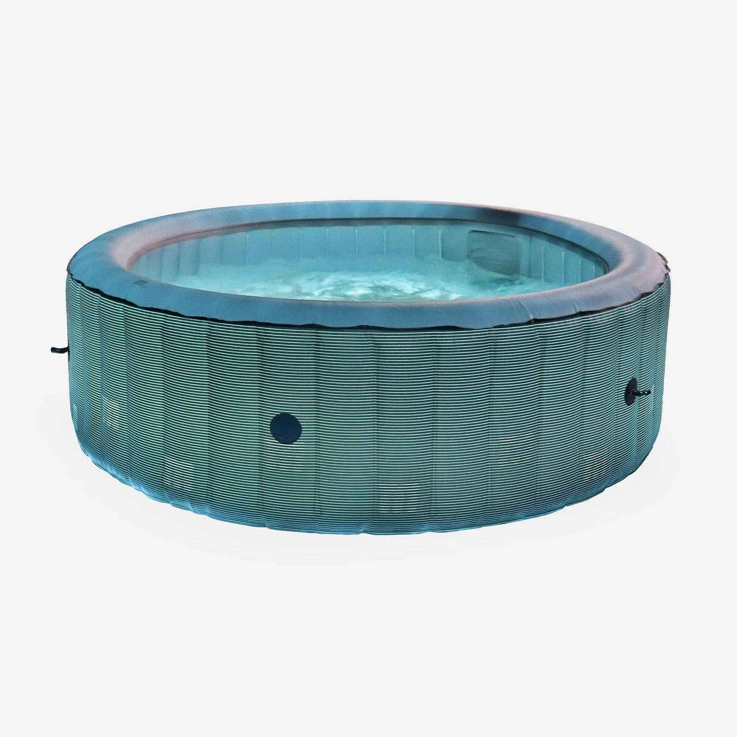 Spa Gonflable 6 Places Rond Bande LED, Filtration MDC, Désinfection UVC, Bâche 4 Spa Gonflable 6 Places Rond Bande LED, Filtration MDC, Désinfection UVC, Bâche – Image 2