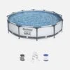 Piscine Hors Sol Tubulaire Ronde Avec Pompe Et Filtre ∅3,6m + Échelle 2 Piscine Hors Sol Tubulaire Ronde Avec Pompe Et Filtre ∅3,6m + Échelle -Sweeek spbw370fpl2 74e8ae289b1794b8d377f4f33cd9c6ce