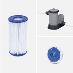 Piscine Hors Sol Tubulaire Avec Accessoires -Sweeek spbw5x3hgwk 9b9db7cd6ac4e9a8d22f7c3c9393f137