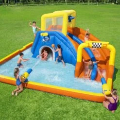 Aire De Jeux Gonflable Avec Toboggan Et Panier De Basket 11 Aire De Jeux Gonflable Avec Toboggan Et Panier De Basket -Sweeek spbwmwpsuper 04e9e56985f99d236bb9c741581f9222