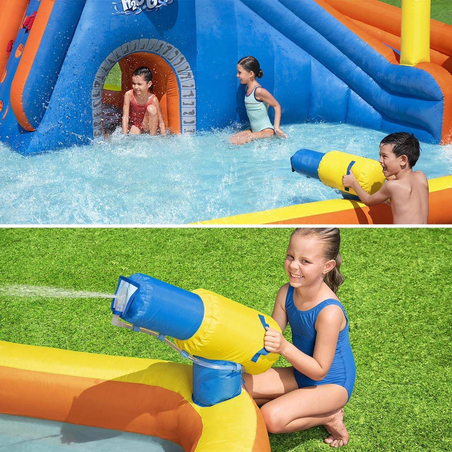 Aire De Jeux Gonflable Avec Toboggan Et Panier De Basket 6 Aire De Jeux Gonflable Avec Toboggan Et Panier De Basket – Image 4