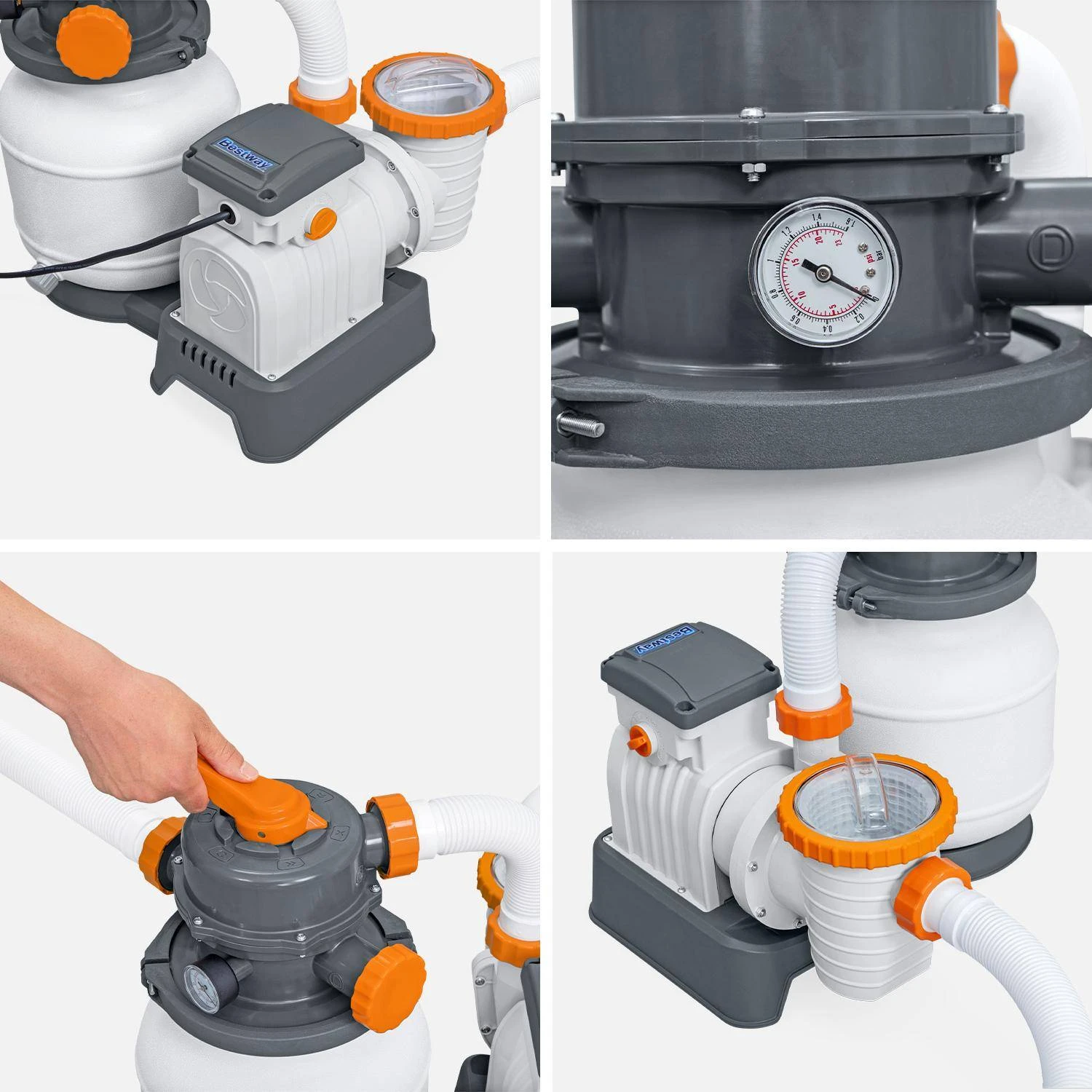 Filtre à Sable Pour Piscine 5,6m3/h 5 Filtre à Sable Pour Piscine 5,6m3/h – Image 3