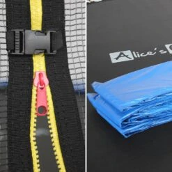 Trampoline 250cm Filet Protection Couleur : Bleu 9 Trampoline 250cm Filet Protection Couleur : Bleu -Sweeek tr250blue 1b2099eeb3df8cb149088379b1295ec5