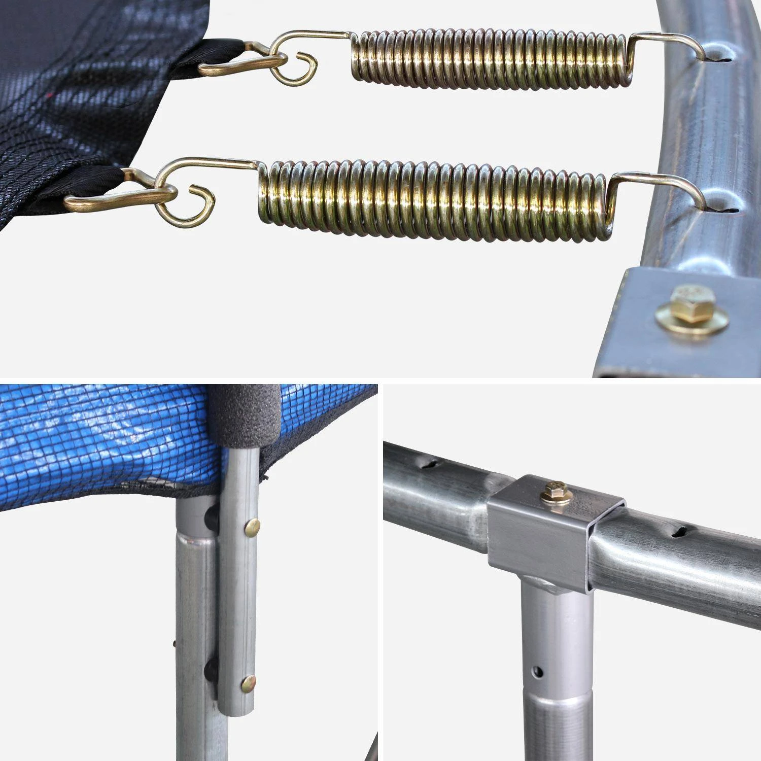 Trampoline 250cm Filet Protection Couleur : Bleu 5 Trampoline 250cm Filet Protection Couleur : Bleu – Image 3