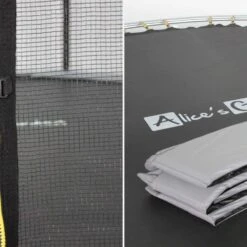 Trampoline 305cm Filet Protection Couleur : Gris 9 Trampoline 305cm Filet Protection Couleur : Gris -Sweeek tr305grey 2987da288830d3489a8aadce46452d16