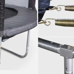 Trampoline 305cm Filet Protection Couleur : Gris 8 Trampoline 305cm Filet Protection Couleur : Gris -Sweeek tr305grey ff2138e4a9c4bb114688cdf089861fbe