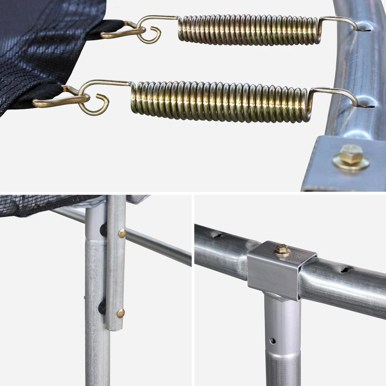 Trampoline 490cm Filet Protection Couleur : Gris 5 Trampoline 490cm Filet Protection Couleur : Gris – Image 3