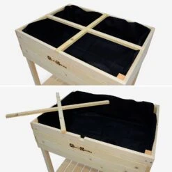 Carré Potager En Bois Sur Pieds 80 X 60cm -Sweeek vgh80 ab7865e8ec06a626c7c00c715439f98e