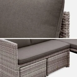 Salon De Jardin Résine Tressée 6 Places Couleur : Gris / Gris Taupe 20 Salon De Jardin Résine Tressée 6 Places Couleur : Gris / Gris Taupe -Sweeek wk100r5sofagy 597a8f38c65096eec61817b9beb98cba