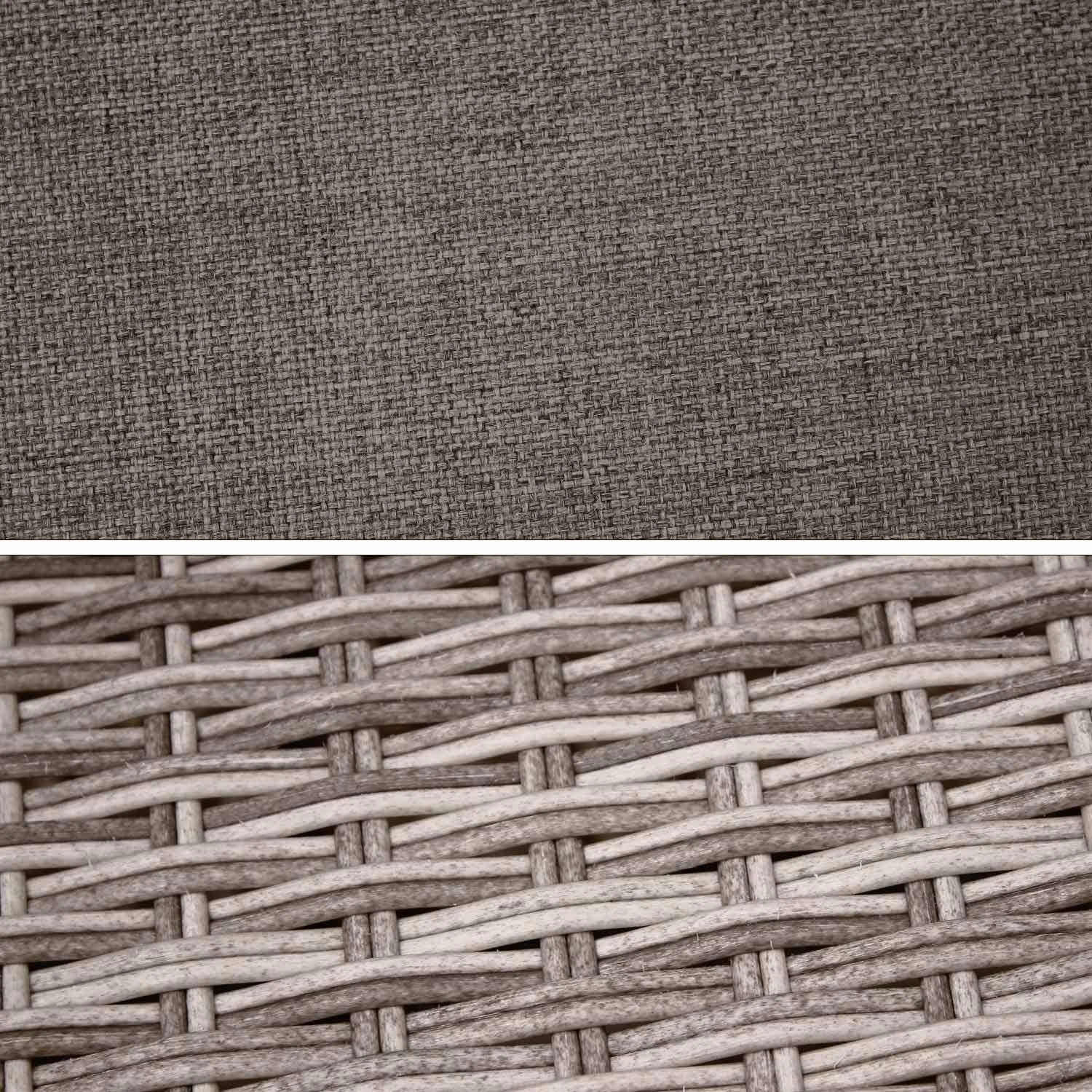Salon De Jardin Résine Tressée 6 Places Couleur : Gris / Gris Taupe 12 Salon De Jardin Résine Tressée 6 Places Couleur : Gris / Gris Taupe – Image 10