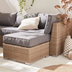 Salon De Jardin Résine Tressée Arrondie 5 Places Couleur : Naturel / Gris Foncé 10 Salon De Jardin Résine Tressée Arrondie 5 Places Couleur : Naturel / Gris Foncé -Sweeek wkvs007natgy dad459edd796de5327db6414bde2c048