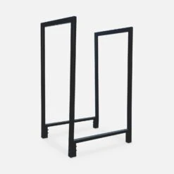 Bûcher 41x35x67,2cm, Acier -Sweeek wr002bk 666d3c91daec2e1e68a2f86bf26ea874