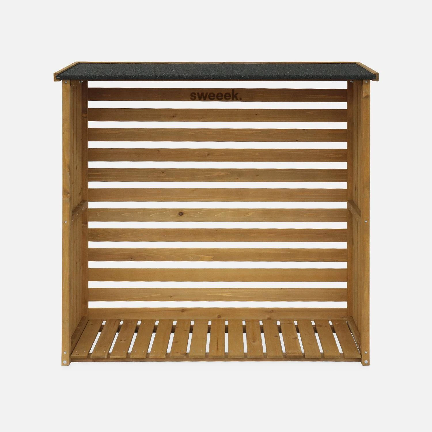 Abri Bûches 120x45x120cm,bois 6 Abri Bûches 120x45x120cm,bois – Image 4