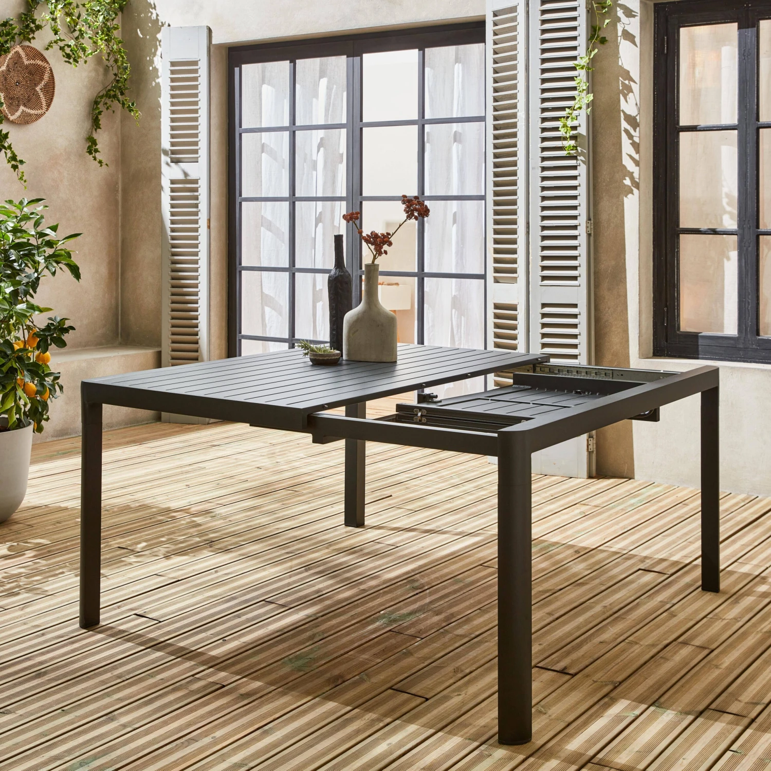 Table De Jardin Extensible Aluminium, 6 à 8 Places 4 Table De Jardin Extensible Aluminium, 6 à 8 Places – Image 2