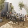 Table De Jardin Extensible Aluminium, 10 Chaises