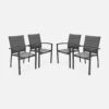 Lot De 4 Fauteuils En Aluminium - Chicago 1 Lot De 4 Fauteuils En Aluminium - Chicago -Sweeek xtsaf4armco 38045a58e3264e1a03422080084a1a0b